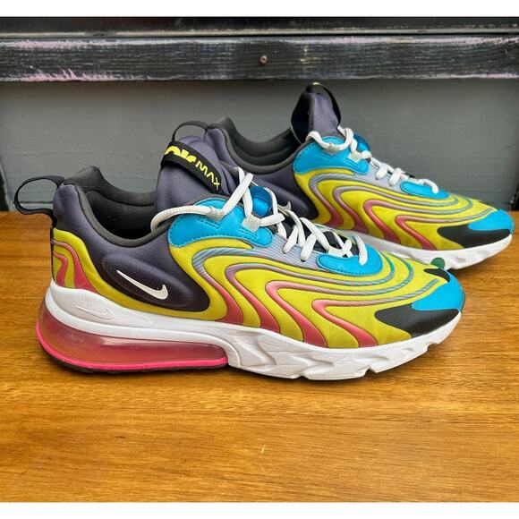 Nike Air Max 270 React ENG Sneakers Mens Size 10 Multi Color CD0113-400 - Picture 3 of 9